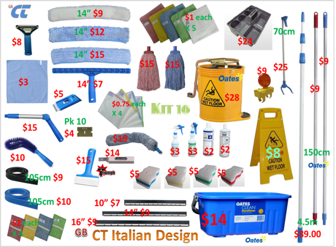Cleaning Equipment Kit 10 Kit 10
